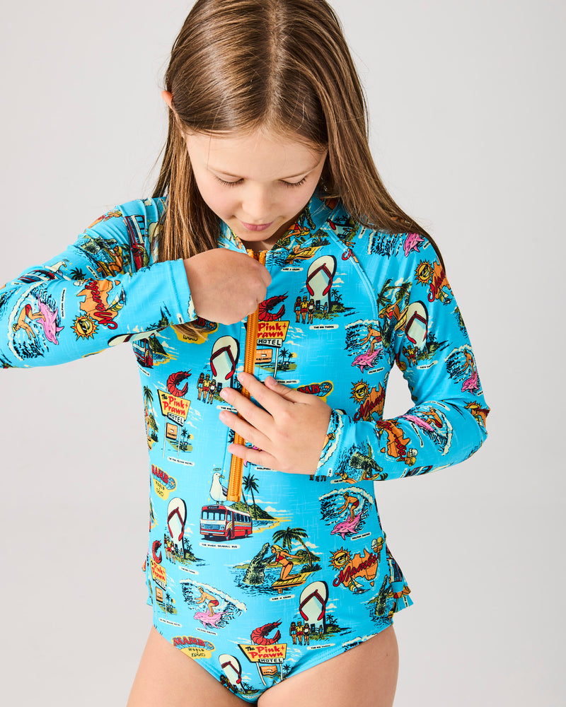 Kip&Co x Mambo Mambo World Long Sleeve Bathers