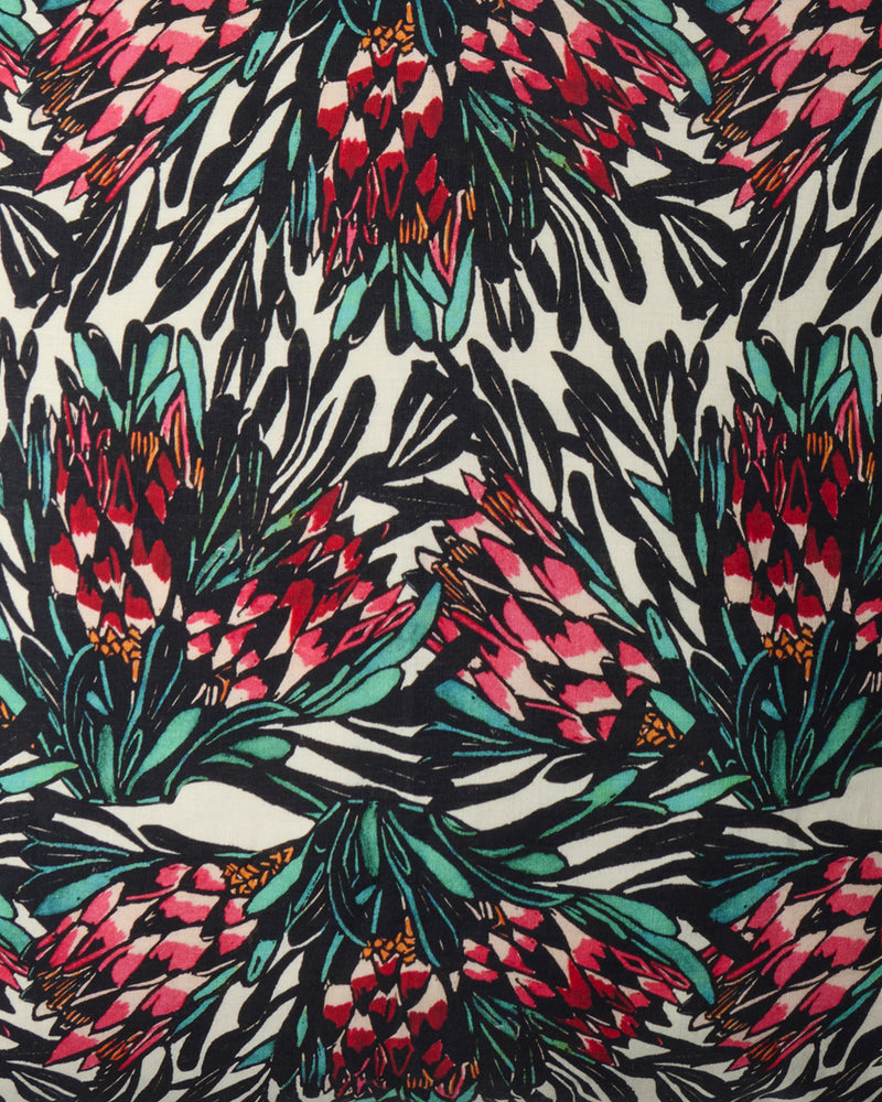 kip-co-x-margaret-preston-protea-party-linen-fitted-sheet