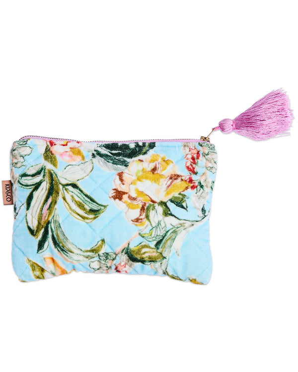 Somerset Blue Velvet Cosmetics Purse
