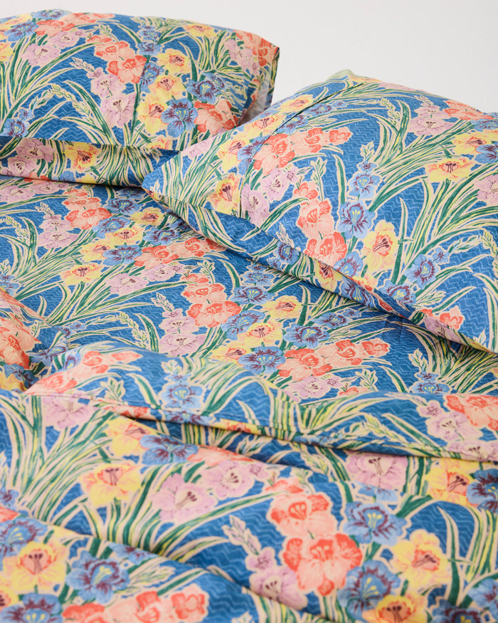 Kip&Co x Anna Spiro Gladiolus Organic Cotton Fitted Sheet