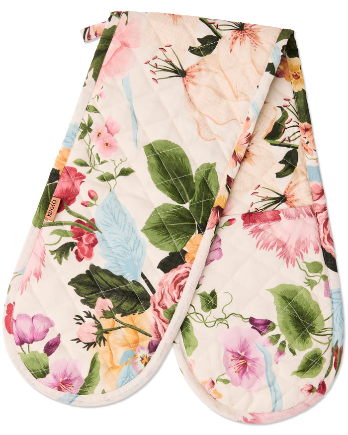 Belle Floral Double Oven Mitt