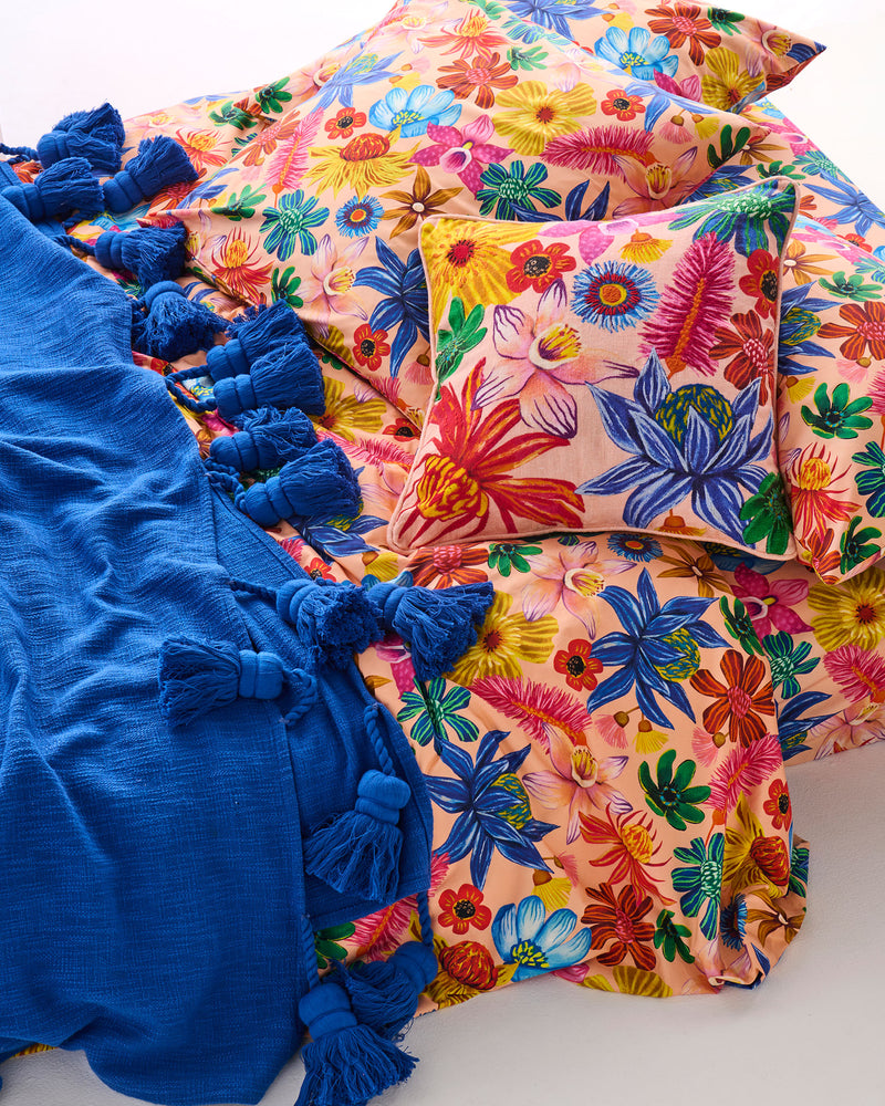 Wild Flowers In Bloom Organic Cotton Fitted Sheet