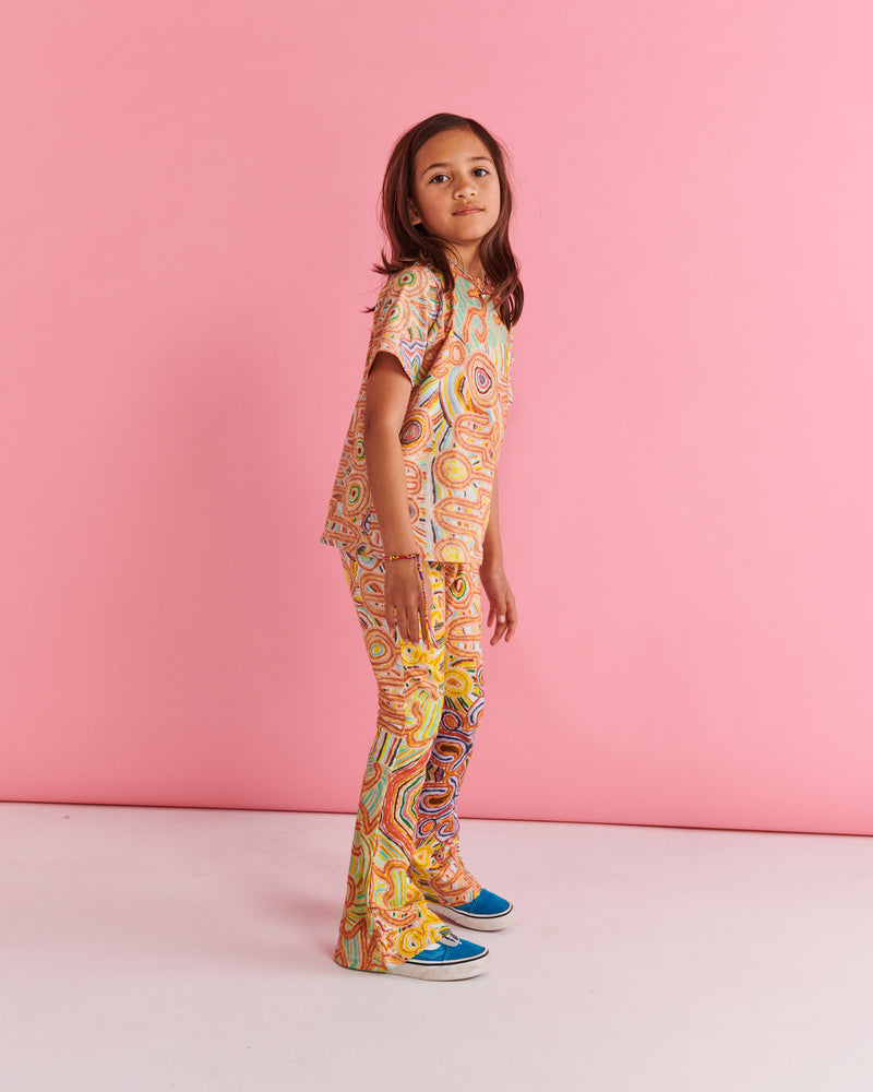 Ngayuku Ngura Organic Cotton Flare Leggings