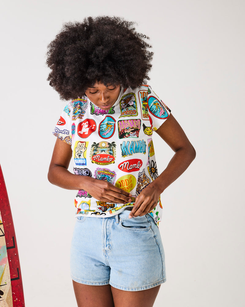 Kip&Co x Mambo Sticker Club Adult Organic Cotton T-shirt