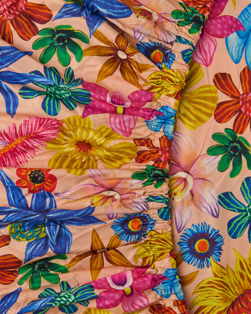 Wild Flowers In Bloom Organic Cotton Fitted Sheet