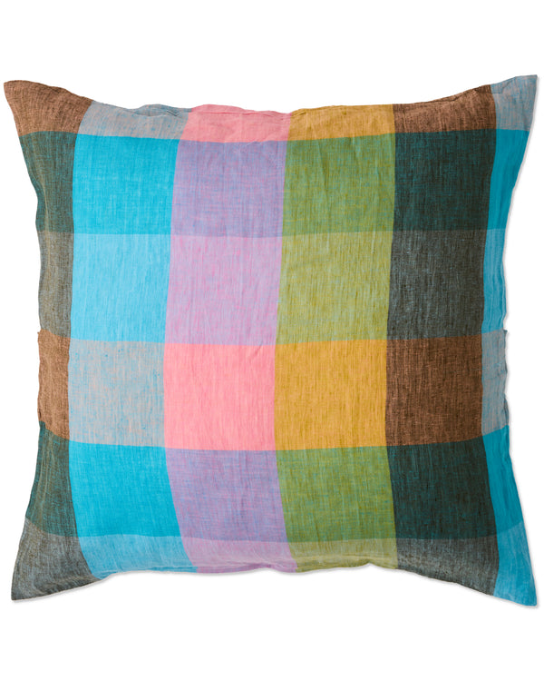 Sorbet Tartan Linen European Pillowcases