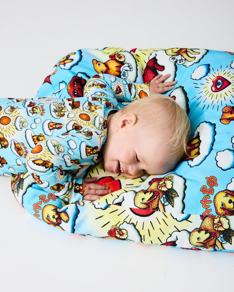 Kip&Co x Mambo Puppies Organic Long Sleeve Zip Romper