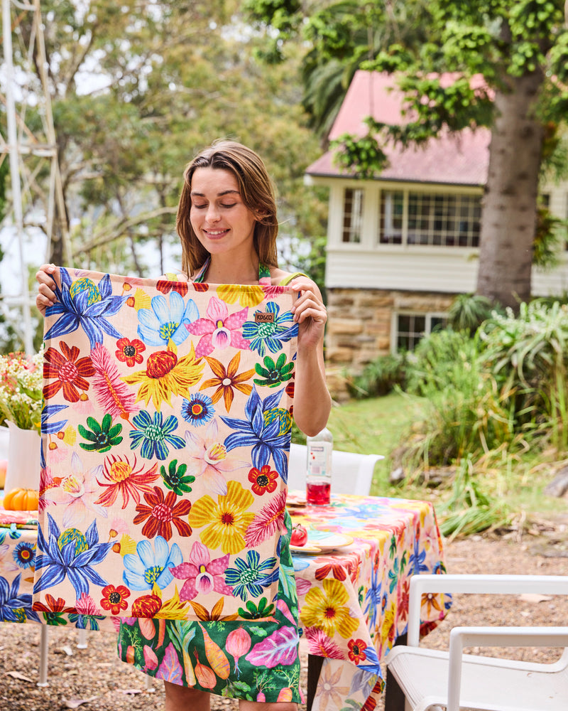 Wild Flowers In Bloom Tea Towel