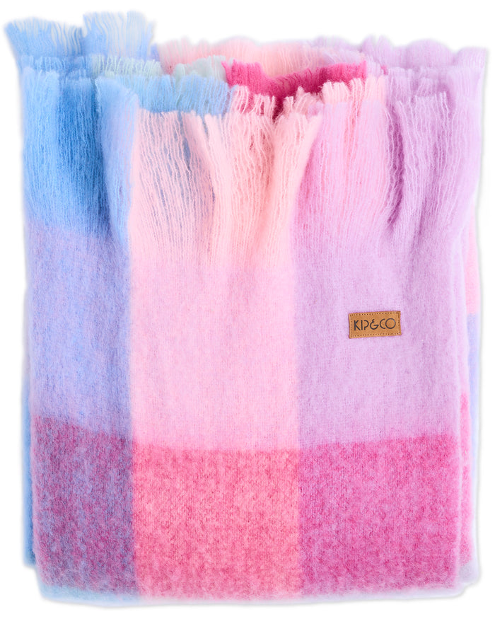 Candy Clouds Tartan Cosy Blanket