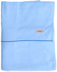 Glow In Blue Bird Bamboo Cotton Flat Sheet