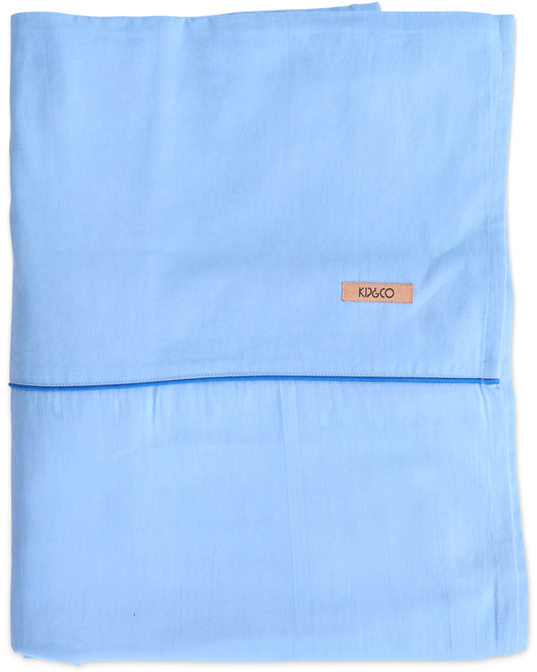 Glow In Blue Bird Bamboo Cotton Flat Sheet