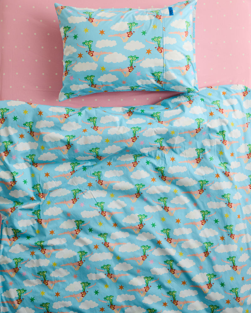 Kip&Co x The Beatles Lucy In The Sky With Diamonds Organic Cotton Pillowcase