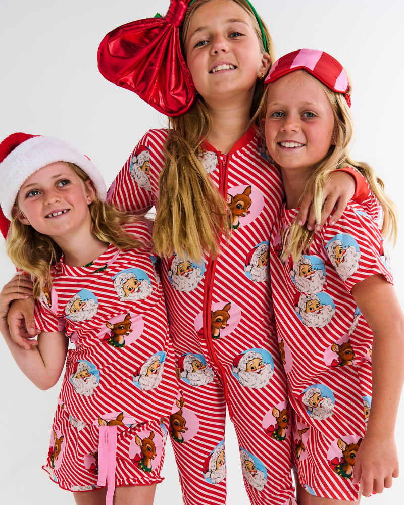 I Love Christmas Spot Kids Organic Cotton Pyjama Onesie