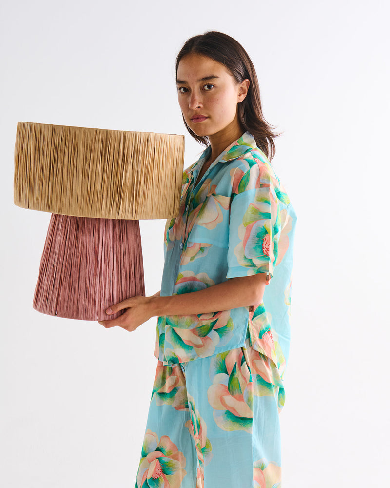 Sassafras Raffia Lamp