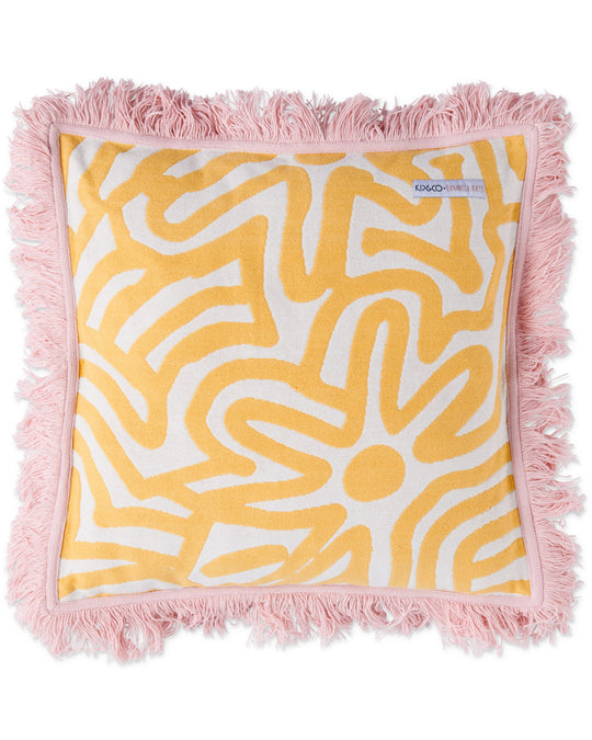 Kalaya Tjukurpa Straw Woven Cushion