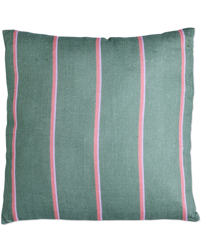 Wakame Crush Stripe Upholstery Square Lounge Cushion