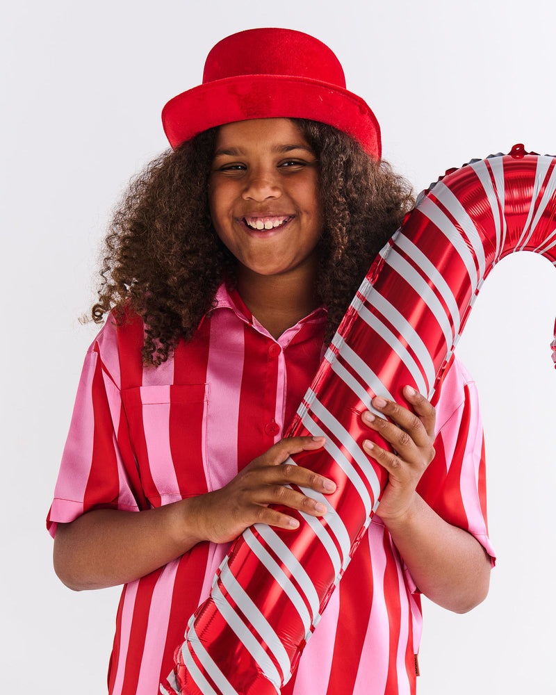 Santa Baby Teen Eco Satin Short Sleeve Shirt & Short Pyjama Set