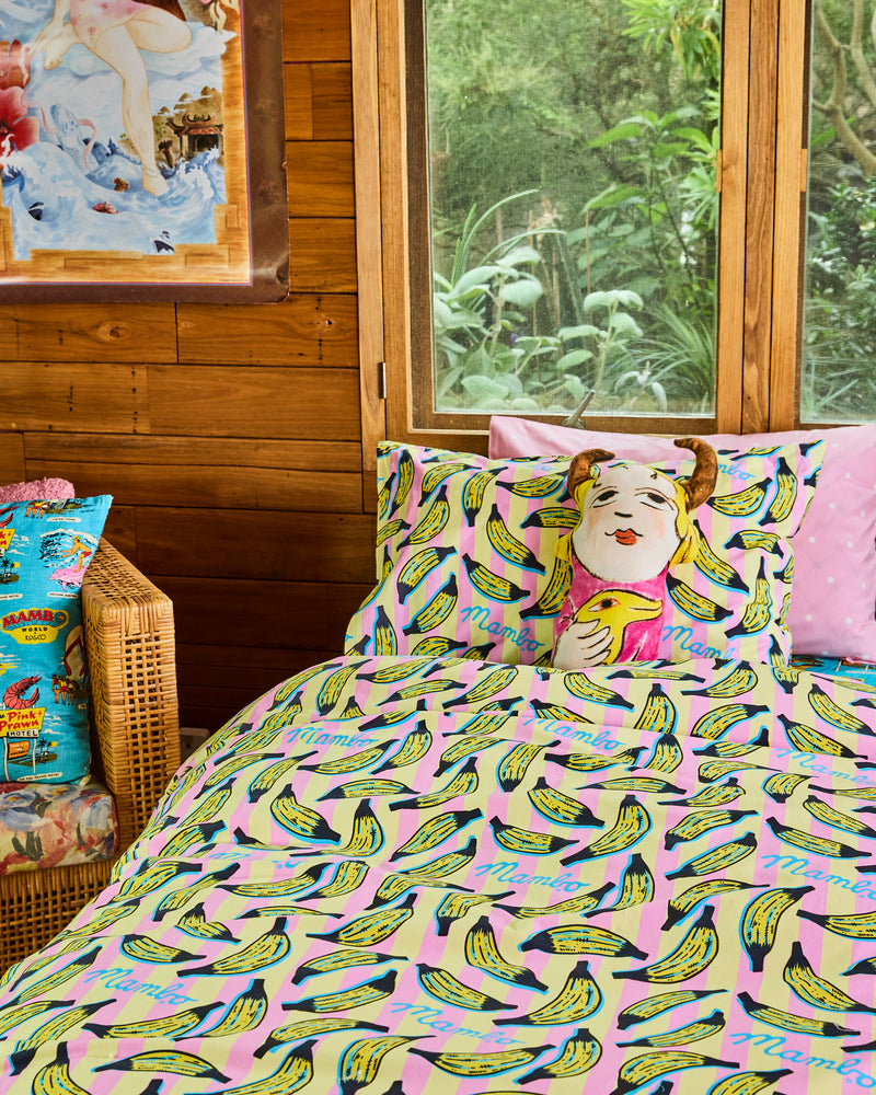 Kip&Co x Mambo Going Bananas Organic Cotton Pillowcase
