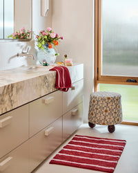 Ruby Rose Stripe Bamboo Terry Hand Towel