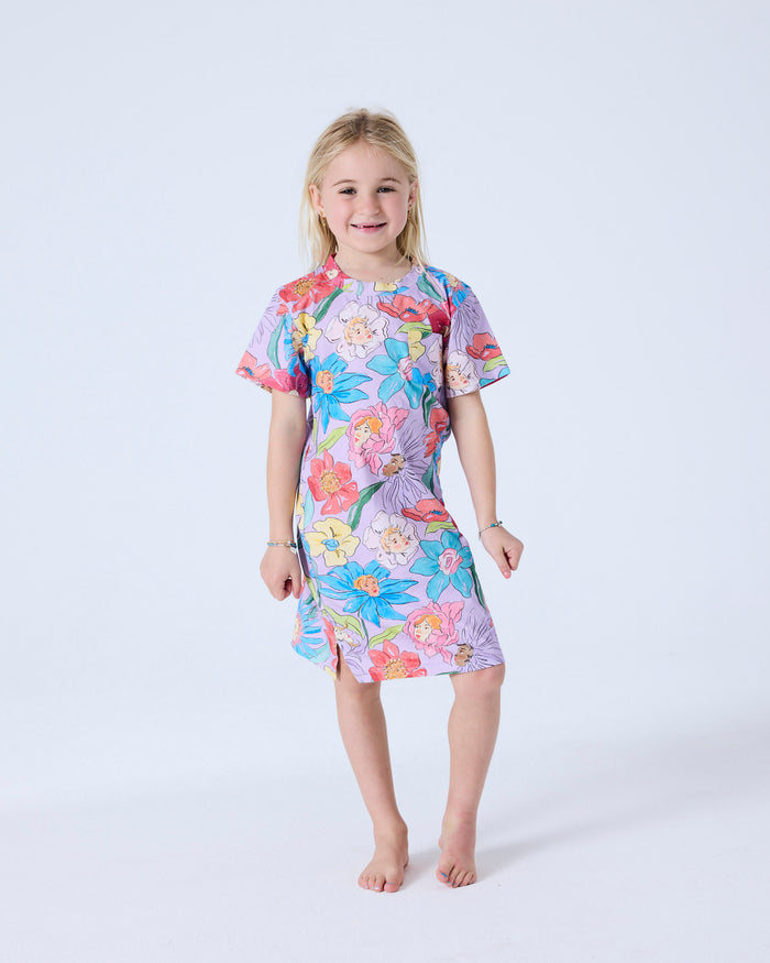 Flower Girl Kids Organic Cotton Short Sleeve Nightie