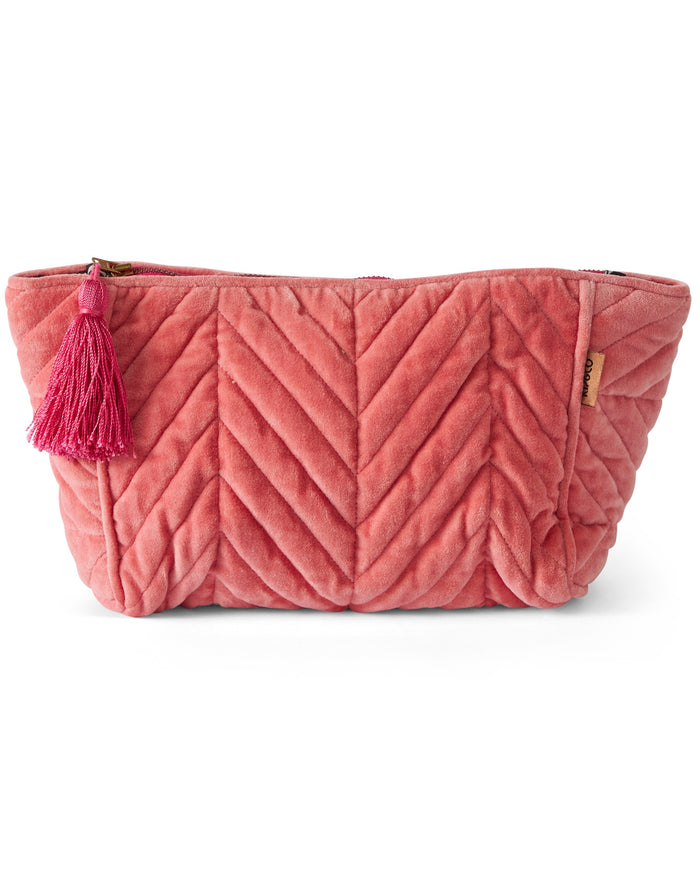 Strawberry Velvet Toiletry Bag