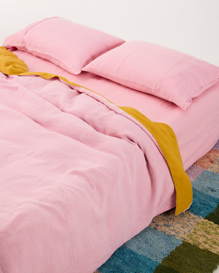 Blossom Linen Fitted Sheet
