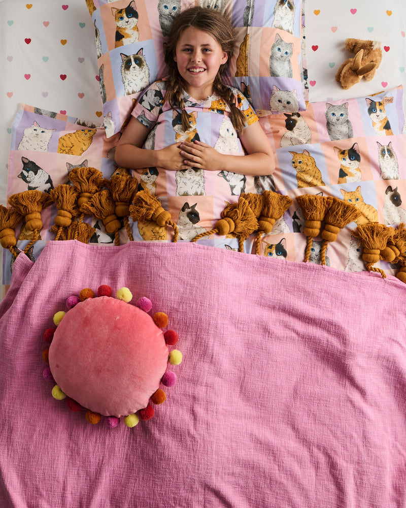 Sunset Delight Tassel Throw