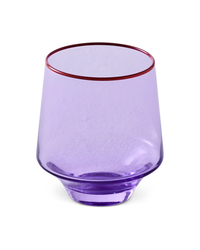Lilac Colour Block Tumbler Glass 2P Set