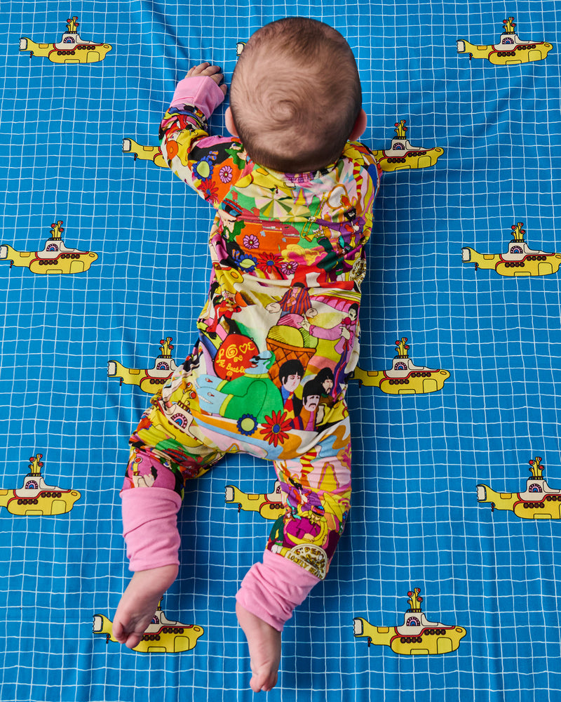 Kip&Co x The Beatles Big Band Organic Long Sleeve Zip Romper