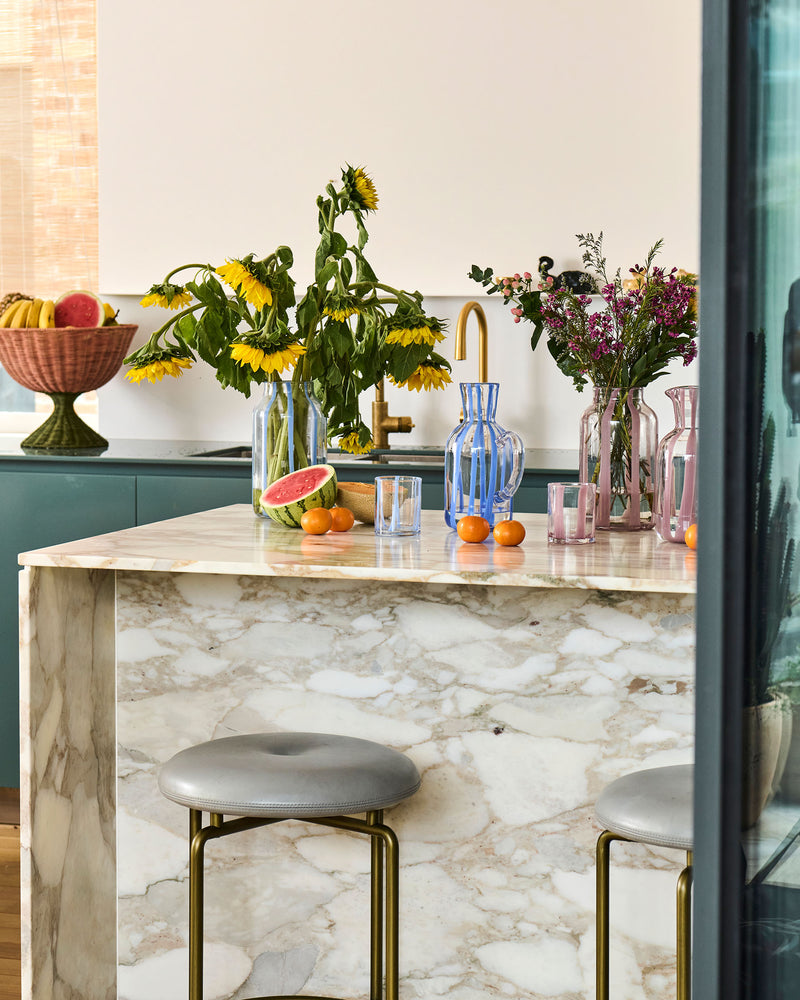 Ahoy Stripe Tumbler Glass 2P Set