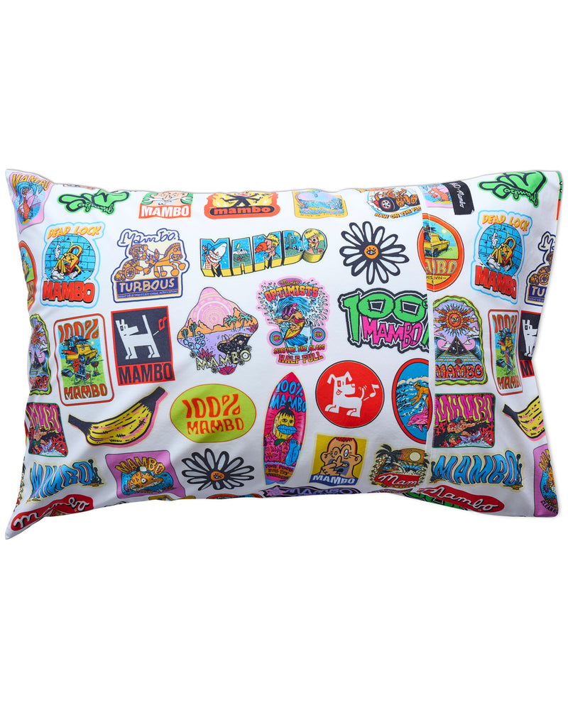 Kip&Co x Mambo Sticker Club Organic Cotton Pillowcase
