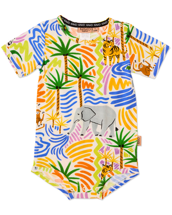 Savannah Organic Short Sleeve Romper