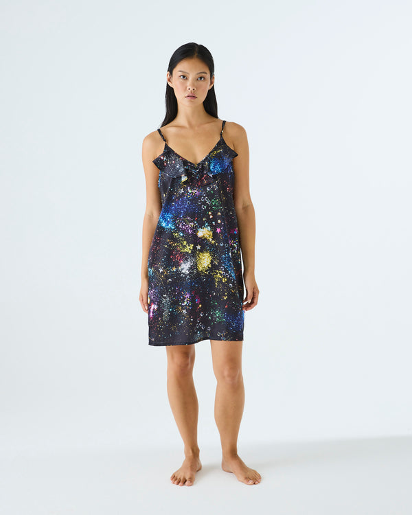 Kip&Co x Romance Was Born Glitter Galaxy Adult Eco Satin Cami Nightie