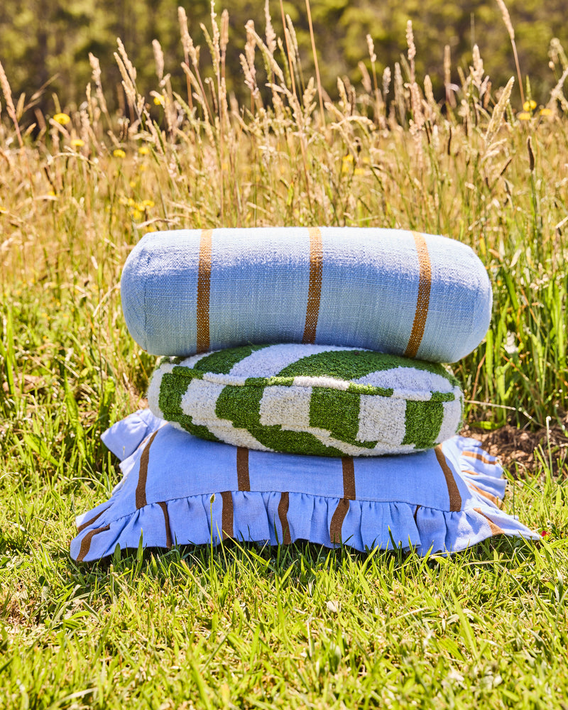 Como Stripe Woven Bolster Cushion
