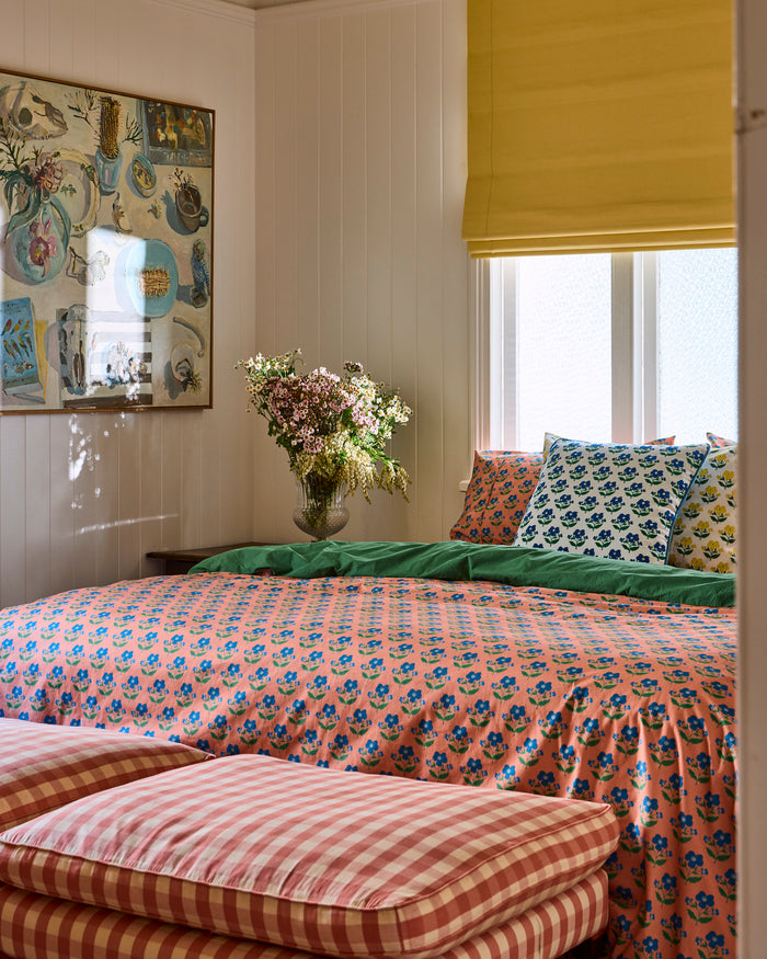 Kip&Co x Anna Spiro Indian Summer Rose Organic Cotton Quilt Cover