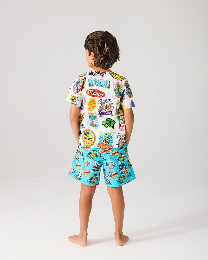 Kip&Co x Mambo Sticker Club Organic Cotton T-Shirt