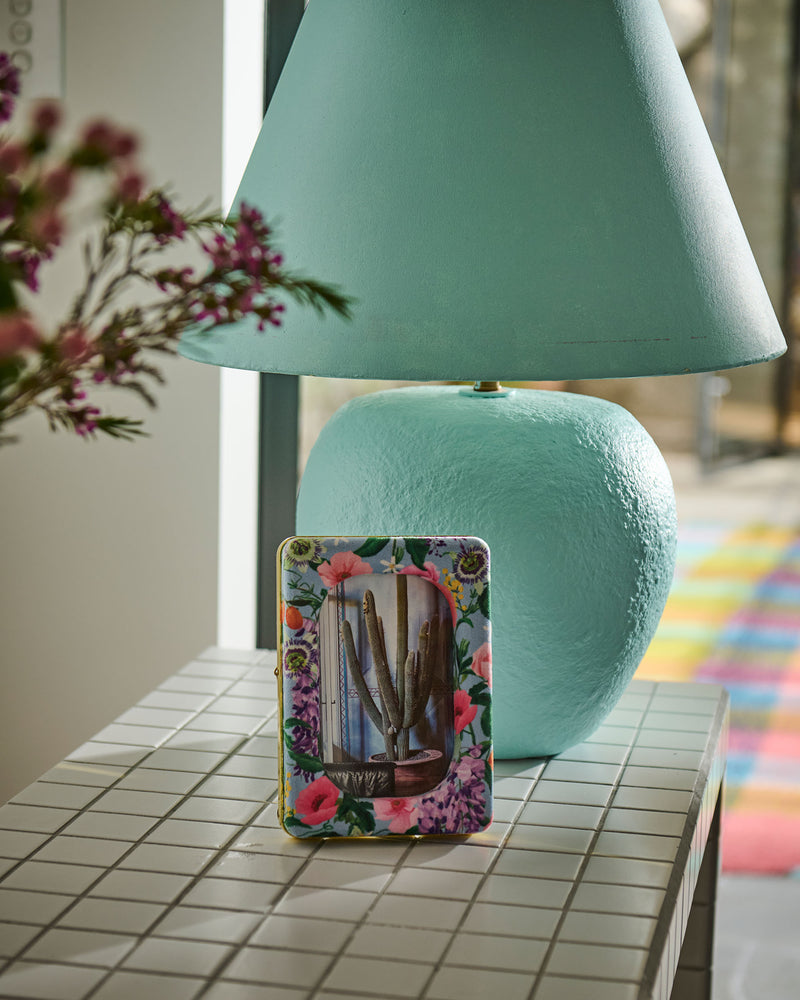 Spring In The Air Oval Velvet Photo Frame