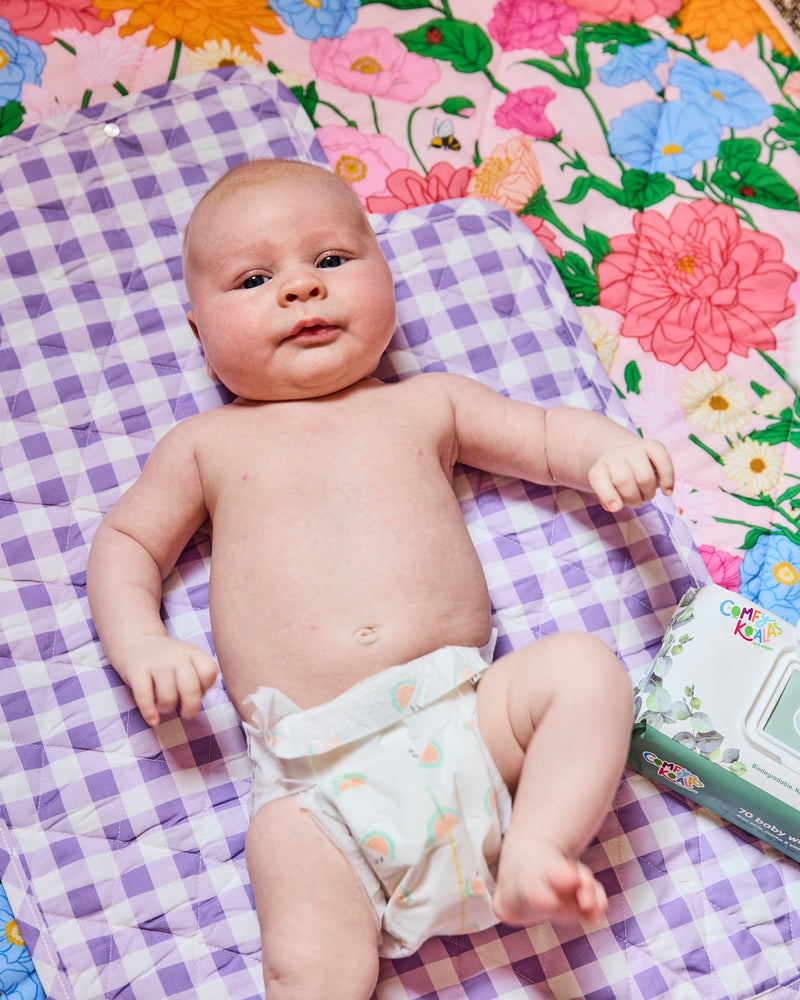 Follow The Sun Yellow Baby Change Mat