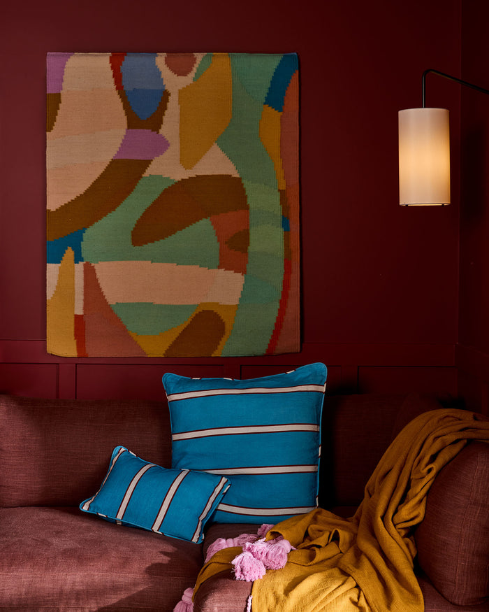 Piazza Stripe Upholstery Square Lounge Cushion