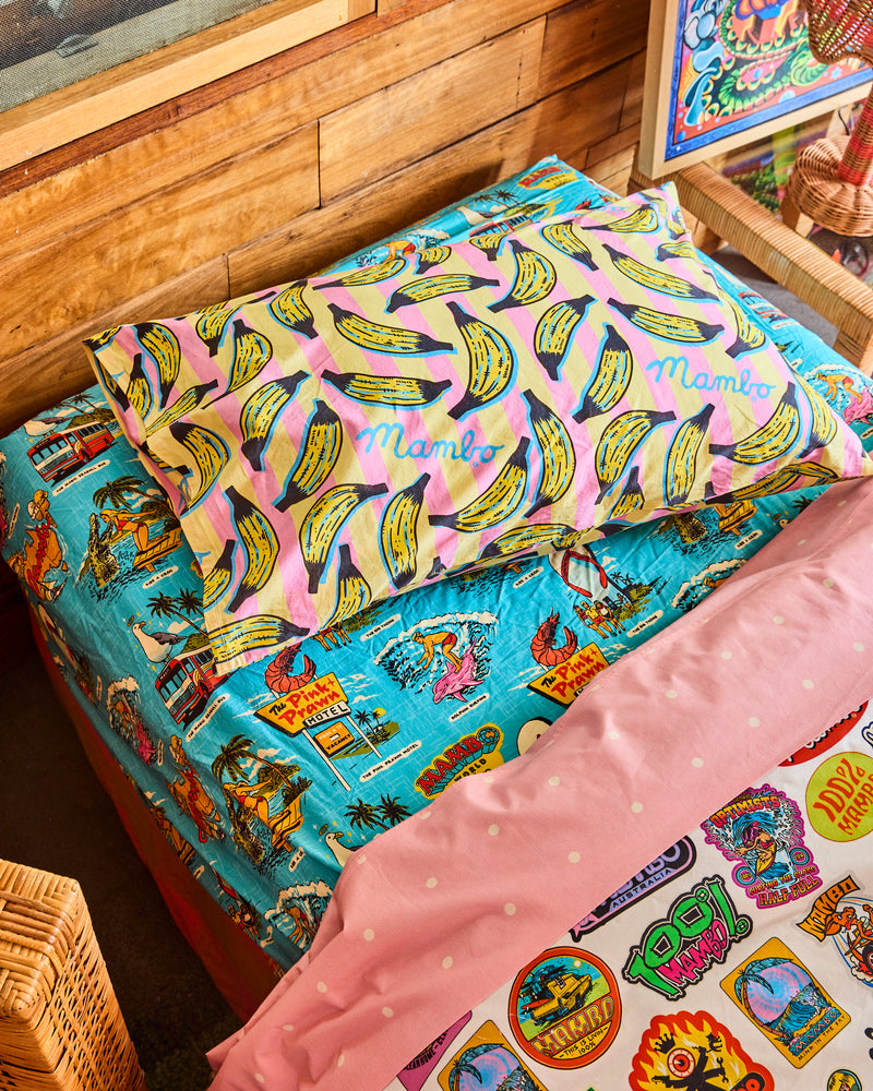 Kip&Co x Mambo Going Bananas Organic Cotton Pillowcase