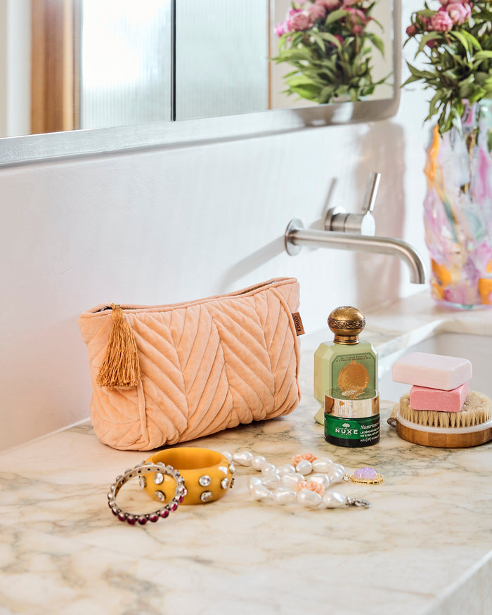 Melon Velvet Toiletry Bag