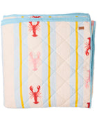 Lobster Fan Club Organic Cotton Quilted Bedspread