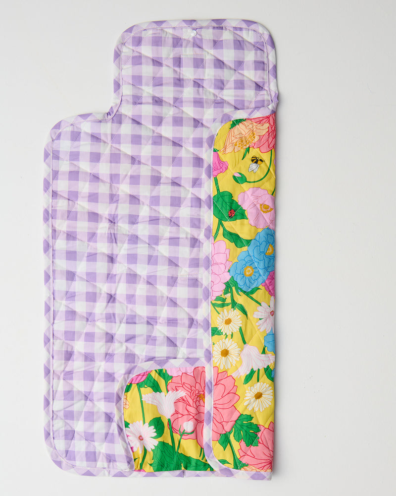 Follow The Sun Yellow Baby Change Mat