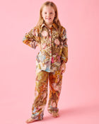 Kip&Co x Fairyland Fairy Garden Kids Organic Cotton Long Sleeve Shirt & Pant Pyjama Set