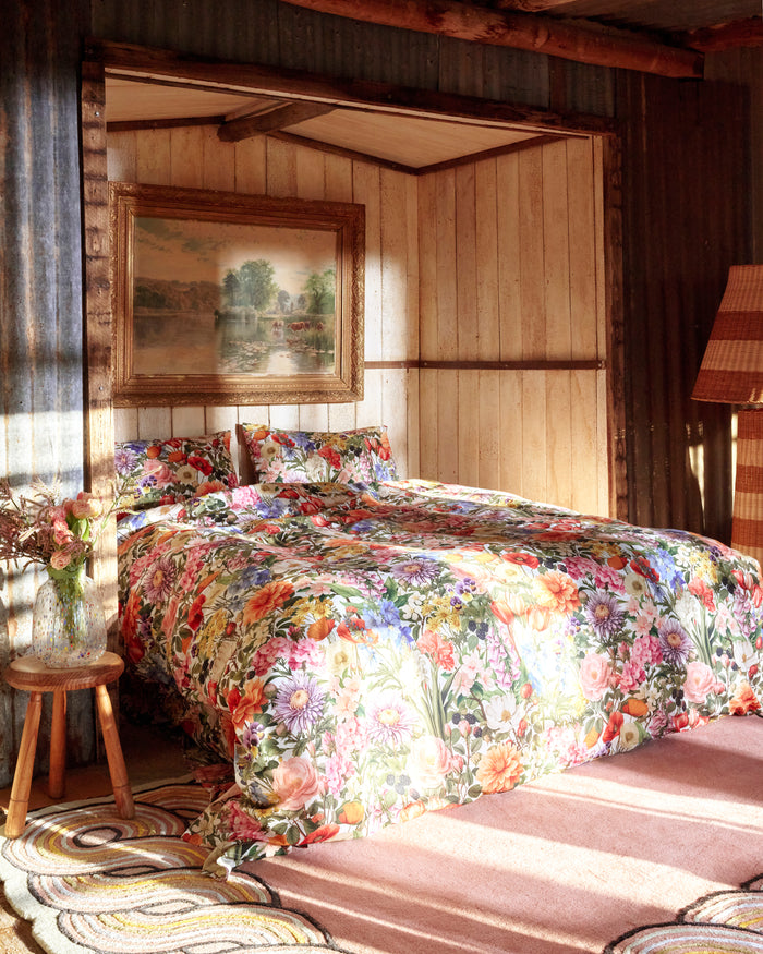 Cottage Garden Organic Cotton Quilt Cover