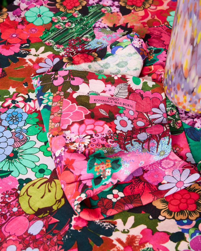 Kip&Co x Romance Was Born Flower Power Pink 4P Napkin Set