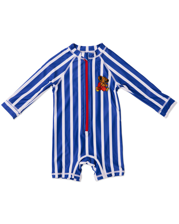Kip&Co x Blinky Bill Blinky Stripe Baby Long Sleeve Zip Bathers