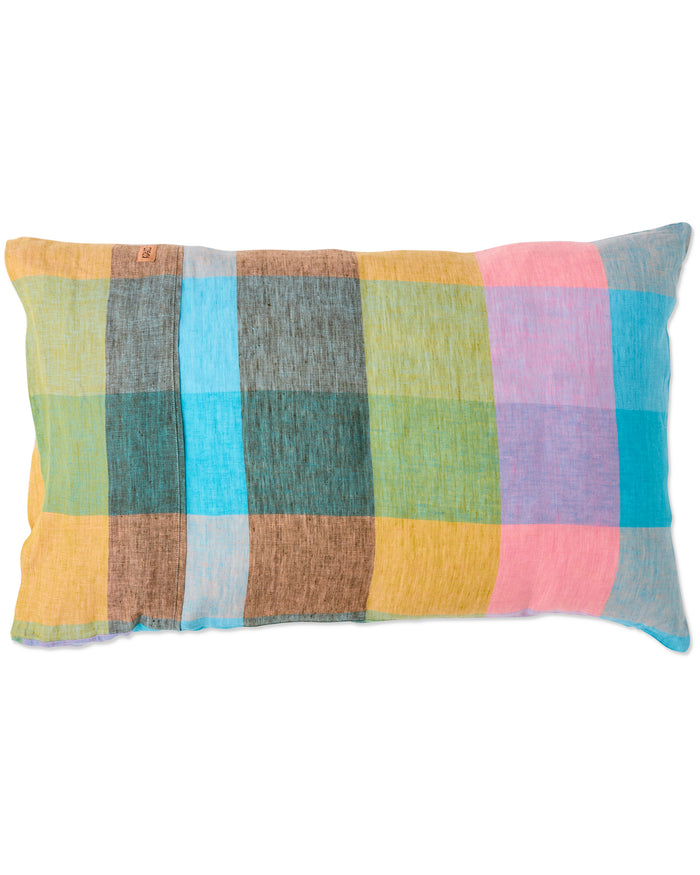 Sorbet Tartan Linen Pillowcases