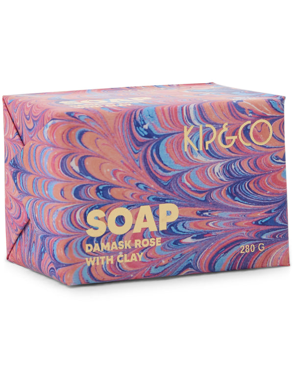 Damask Rose and Pink Clay Soap Bar