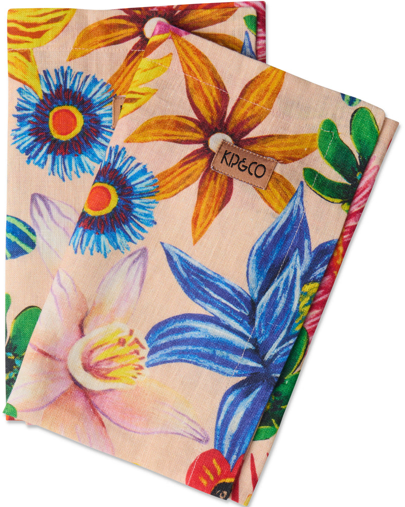 Wild Flowers In Bloom 4P Napkin Set